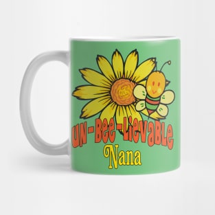 Unbelievable Nana Sunflowers and Bees Mug